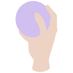 hand holding ball