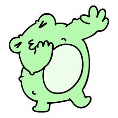 dancing frog pose