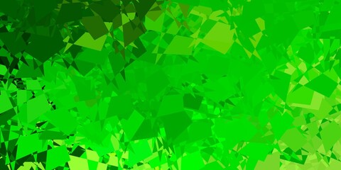 Light green, yellow vector background with random forms.