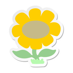 flower growing sticker