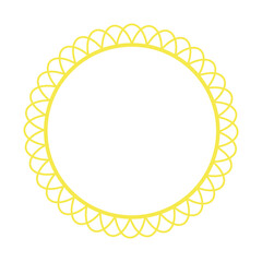 Boho mandala, decorative round ornament. Isolated on white background. Flat style vector illustration.