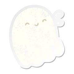halloween ghost grunge sticker