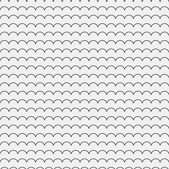 Scale-like pattern. Vector black pattern on white background.