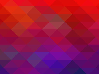 Triangular pixelation. Multi-colored pixel background. The texture consisting of multi-colored triangles.