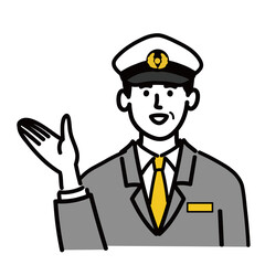 男性　若い　バス　タクシー　運転手　ベクター　ポップ　提案　アドバイス
