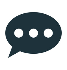 Fototapeta premium Chat Bubble Vector Icon