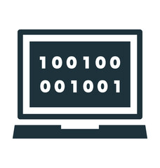 Binary Code Vector Icon