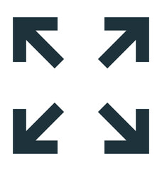 Exit Fullscreen Vector Icon
