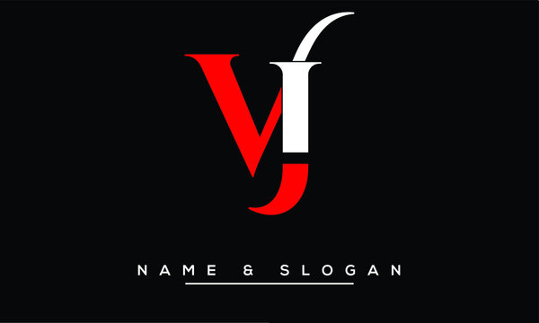 VJ,  JV,  V,  J    Abstract Letters Logo Monogram