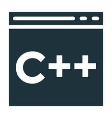 Fototapeta premium C Language Vector Icon