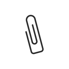 Paper clip icon design templates on white background