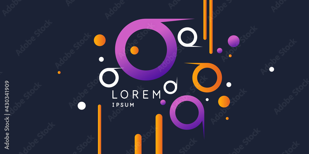 Poster abstract background with dynamic lines. vector illustration.