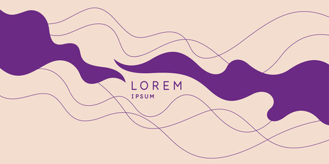 Modern backgrounds with abstract elements and dynamic shapes. Compositions of colored spots. Vector illustration.