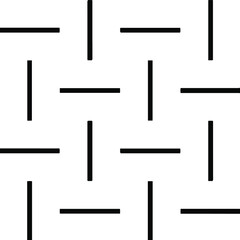  Geometric vector pattern with triangular elements. Seamless abstract ornament for wallpapers and backgrounds. Black and white colors.