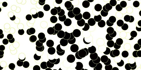 Dark Green, Yellow vector template with circles.