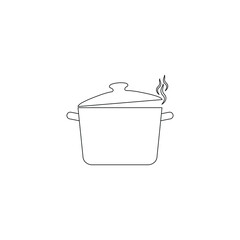 pot icon vector cooking food sign