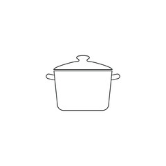 pot icon vector cooking food sign