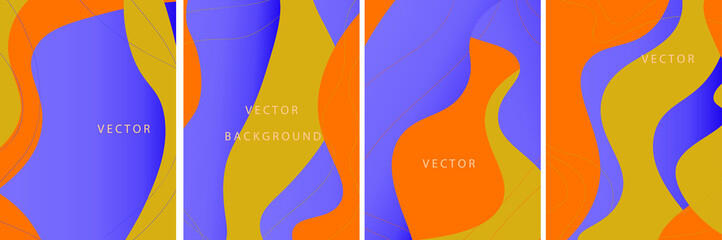 Several separate backgrounds for banner, flyer. Write your own text.