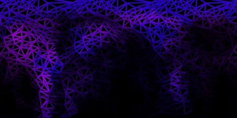 Dark pink vector abstract triangle background.