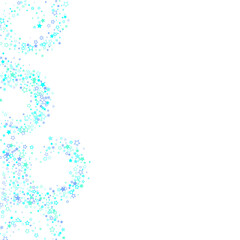 Blue, cyan, turquoise glitter stars confetti