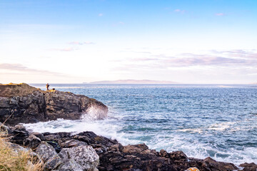 Views behind Portnoo harbour in County Donegal during the Covid-19 pandemic - Ireland.