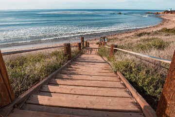 Obraz premium Boardwalk on the beach