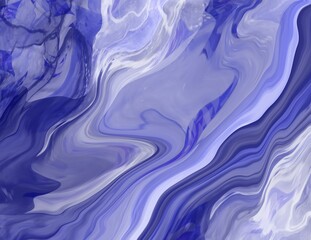 Blue flowing liquid waves abstract motion blurred background.