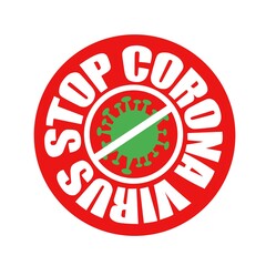 Corona Virus prevention ilustration of corona virus. Corona Virus in Wuhan  China  Global Spread  and Concept of Icon of Stopping Corona Virus