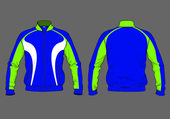 retro vintage windbreaker hoodie jacket template © Ronillo