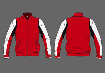 retro vintage windbreaker hoodie jacket template © Ronillo