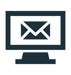 Computer Mail Vector Icon