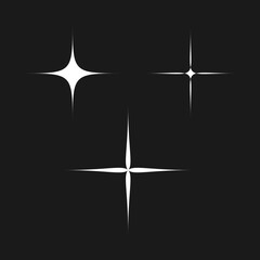 Blink icon white on black background