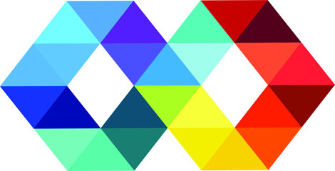 multicolor infinite loop vector symbol illustration on white background. unique Infinite loop vector web sign