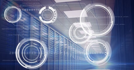 Composition of data processing and scopes scanning over computer servers