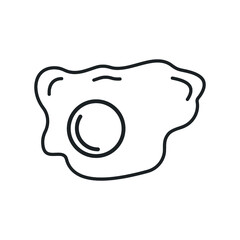 Omelette icon modern line style