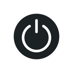 Off power icon isolated on abstract background