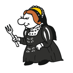 Catherine de Medici, queen of France (comics, illustration)