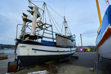 Fototapeta premium Fishing boat at the harbor