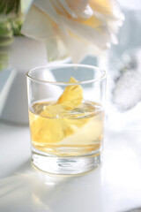 Beautiful summer exotic iced cocktails