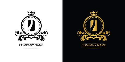 beer, beer pub logo template luxury royal vector company decorative emblem with crown	
