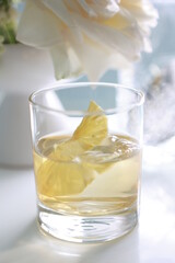 Beautiful summer exotic iced cocktails