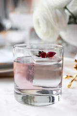 Beautiful summer exotic iced cocktails