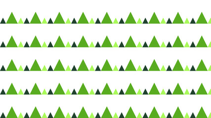 Forest style seamless vector pattern with geometric ornament and editable colors