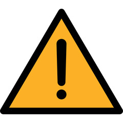 exclamation danger sign icon vector