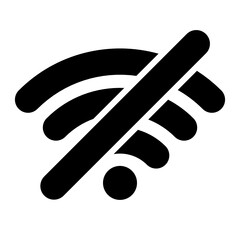 wifi off icon vector