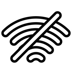 wifi off icon vector