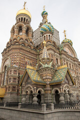 Fototapeta premium The Church of the Savior on Spilled Blood or the Cathedral of the Resurrection of Christ in Saint Petersburg, Russia.