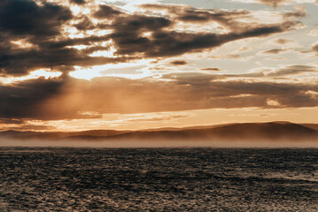 Obraz premium Makarska Riviera landscape before the storm