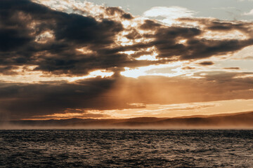 Obraz premium Makarska Riviera landscape before the storm
