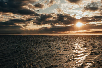 Makarska Riviera landscape before the storm